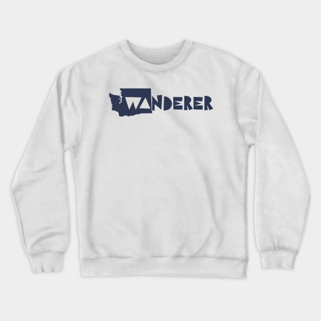 Washington Wanderer Crewneck Sweatshirt by happysquatch